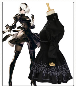 <span class=keywords><strong>Nier</strong></span> Automata Cosplay Costume <span class=keywords><strong>Yorha</strong></span> <span class=keywords><strong>2B</strong></span> Sexy tenue jeux Costume femmes jeu de rôle Costumes filles Halloween fête déguisement - Product Image 4