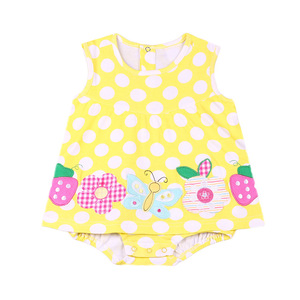 Ropa de Verano de Alta Calidad para Bebés Niñas Recién Nacidas, Romper sin Mangas al por Mayor - Product Image 1