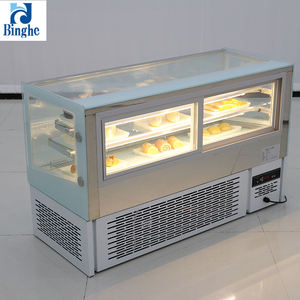 Espositore commerciale per torte con vetro quadrato-forno frigo Freezer per Coffee Shop - Product Image 3