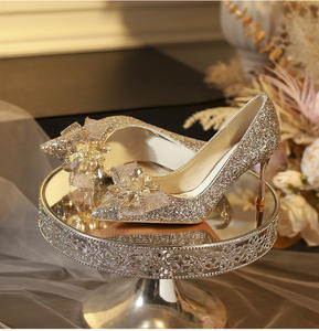 Chaussures de mariage pour femme, style chinois, chaussures de mariée, style niche, talons hauts pour femme - Product Image 2