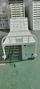 Cama de Enfermería de una sola función médica MKR Cama de hospital manual de metal con una sola manivela Cama médica para pacientes - Product Image 5