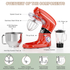 Nhà bếp Robot đa chức năng 5.5L 6.2L điện nhào Máy xay thịt đứng máy thực phẩm trộn - Product Image 6