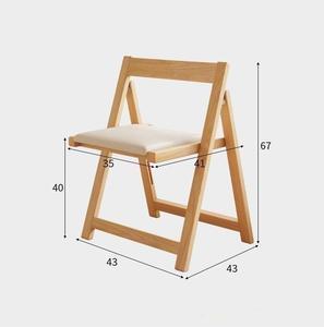 Sillas de Comedor de Madera Maciza DISHI, Oferta, Plegables, para Sala de Estar, Apartamento, Restaurante, Cocina y Hotel - Product Image 6