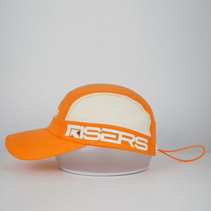 Gorra de campamento personalizada Tela Ripstop <span class=keywords><strong>Gorras</strong></span> para correr de 7 paneles con logotipo de serigrafía Sombrero para correr de ala suave plegable ligero Trail - Product Image 4