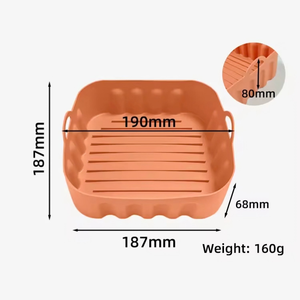 2026 Hot Sale BPA Free Food Safe <strong>Air</strong> <strong>Fryer</strong> <strong>Silicone</strong> Pot Heat Resistant Easy Cleaning Non Stick Dishwasher Safe Liner <strong>Basket</strong> - Product Image 2
