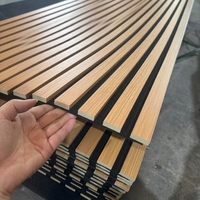 Panneau acoustique APT Slat avec finition bois NRC 0.8 Écologique pour murs et plafonds de bureau Design 3D cannelé 23.62''x47.2''