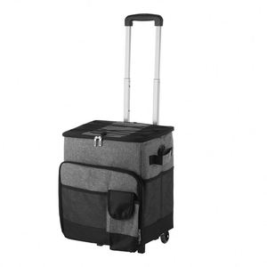Large Capacity Polyester Pull Rod Tugboat Ice <b>Cooler</b> New Thermal Insulation Bag for Outdoor Picnic Food and <b>Can</b> Storage - Product Image 1