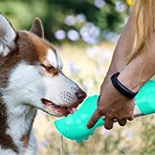 Multi-funzione Smart Pet Puzzle alimentatore portatile acqua riciclata ciotola cane e distributore di bottiglie d'acqua in plastica resistente - Product Image 4