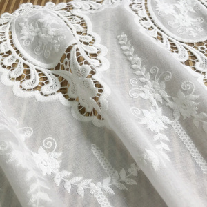 Luxury 140Cm Cotton Biên Giới Ren Dệt Thêu Wedding Dress Vải Ren - Product Image 5