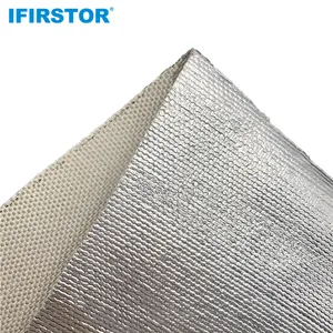 Factory Price Textile Heat Reflective Insulation Laminated Aluminum Foil Coated Glass Fiber Thermal Fabric Cloth