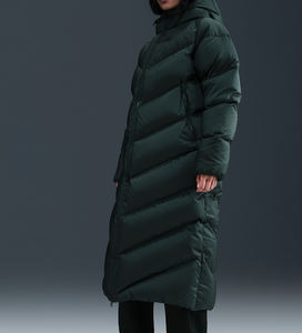 Nouvelle conception de vestes longues matelassées à capuche unisexes pour l'extérieur, veste chaude imperméable, respirante et coupe-vent pour l'hiver - Product Image 3