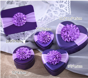 Hình Trái Tim Trống <span class=keywords><strong>Tin</strong></span> Cookie Wedding Candy Box Vòng Mint Gift Tins Trường Hợp Kim Loại Wedding Favor Hộp Thiếc Cho Quà Tặng - Product Image 2