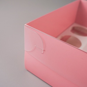 กล่องเบนโตะใสสีขาวแบบหนาพิเศษสำหรับใส่เค้กและคัพเค้ก - Product Image 5