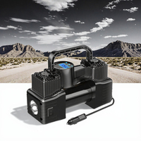 Portable Auto Mini Compresseur D'air Pompe Électrique DC 12V 150PSI Double Cylindre ABS 2000mah Gonfleur De Pneu Électrique Pneu Air