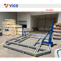 Vico VF1100, machine à redresser les châssis de voitures en acier inoxydable de 10 tonnes, pour la réparation des collisions automobiles