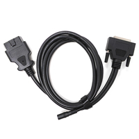 Usine de haute qualité 2 m OBD2 mâle 16pin à DB25 DSUB 25 câble de diagnostic de voiture femelle avec prise d'alimentation alimentation électrique universelle