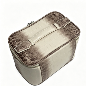 Durable Wholesale Women Toiletry Bag Crocodile Pattern <b>Makeup</b> Bag High Grade Cosmetic Bag Crocodile Skin Travel Bag - Product Image 3