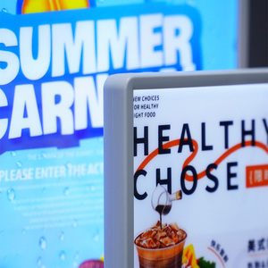 A5 A4 Bảng menu đầu bếp bít tết dấu hiệu ánh sáng Hộp truy cập quảng cáo hàng đầu Glass Bảng điều chỉnh chất lượng cao sản xuất tại Trung Quốc - Product Image 4