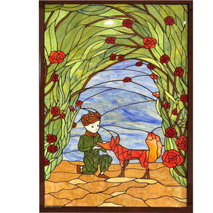 Vitral de Estilo Tiffany Europeo Personalizado, Hecho a Mano en China, Diseño de Vidrio Sólido Teñido, Duradero, para Iluminación Decorativa de Puertas y Ventanas - Product Image 6