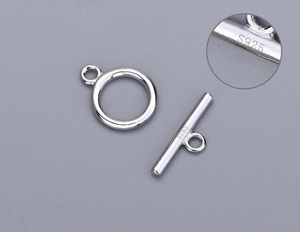 15 Mét OT Móc Cài Phát Hiện Kết Nối <span class=keywords><strong>925</strong></span> <span class=keywords><strong>Sterling</strong></span> <span class=keywords><strong>Silver</strong></span> 14K Vàng Mạ Necklace Bracelet Chuyển Đổi Clasp Đối Với Trang Sức Làm - Product Image 3