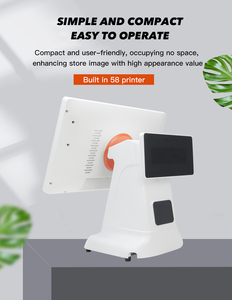 Commercio all'ingrosso 15.6 pollici singolo doppio Display sistema Pos al dettaglio registratore di cassa per ristorante supermercato con Display del cliente - Product Image 4