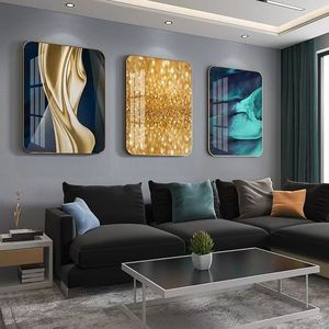 <span class=keywords><strong>Cuadro</strong></span> de Cristal Moderno y Lujoso con Diamantes, Decoración para Restaurantes, Pósteres, Impresiones de Arte Mural, Pintura de Cristal, Decoración de Pared para el Hogar, Lujo - Product Image 3