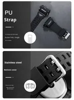 Montres de sport pour hommes de marque supérieure, montre à quartz, montre-bracelet étanche pour hommes, montre de sport d'extérieur, LED