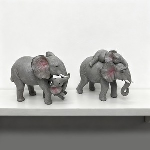 new product parent-child family <b>elephant</b> resin ornament European home <b>decoration</b> living room entrance handicraft <b>decoration</b> - Product Image 4