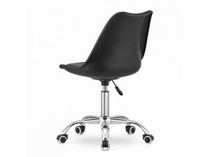 <span class=keywords><strong>Silla</strong></span> de Oficina Moderna y Económica, Giratoria, de Plástico, con Cojín Negro, Tipo <span class=keywords><strong>Tulip</strong></span>án, con Elevación a Gas - Product Image 4
