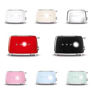 Tostadora <span class=keywords><strong>SMEG</strong></span> de Dos Rebanadas, Estilo Retro, Estándar Europeo, con Enchufe Redondo de Dos Puntas, Modelo TSF01, para Uso Doméstico - Product Image 1