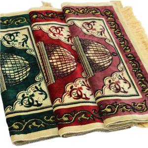Alfombra de Oración Islámica de Imitación de Lana al por Mayor, Antideslizante, Lavable, para el Hogar, Mezquita, Estilo Musulmán, Tecnología de Tejido, para Camping - Product Image 1