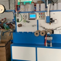 Machine à enrouler les bandes contrôlée par PLC, haute efficacité, avec coupe automatique et enrouleur de sangles