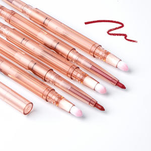 MLM Custom logo Clear Tube 2 in 1 Creamy Brown Waterproof Lipliner Long Lasting Smudge Proof Private Label Vegan <b>Lip</b> <b>Liner</b> - Product Image 4