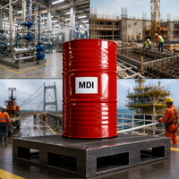 MDI PM200 CAS 9016-87-9 NCO 30,5-32,0%, Polyisocyanate de polyméthylène polyphényl liquide de haute pureté pour l'isolation en mousse de polyuréthane rigide