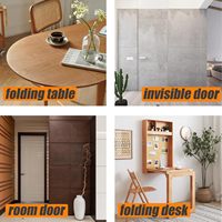 Charnières croisées robustes SSR pour armoires de cuisine Accessoires de charnière dissimulés intégrés pour porte en bois pliante et portes dissimulées