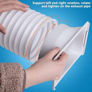 Adaptateur de fenêtre carré à rond de 5.9 pouces connecteur de <span class=keywords><strong>tube</strong></span> d'unité de courant alternatif accessoires de climatisation mobiles - Product Image 3