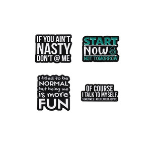 Épingles en émail d'école personnalisées j'attends toujours ma lettre broches insignes de revers Punk bijoux cadeau pour les amis - Product Image 1