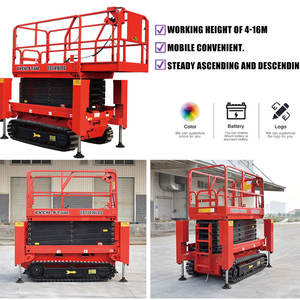 Plataforma Elevadora de Tijera de Alta Resistencia, 12 m, 500 kg, Diseño Estable, Garantiza Seguridad al Trabajar en Altura - Product Image 2