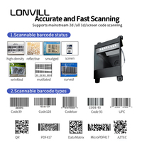 Lecteur de codes-barres CMOS haute résolution LONVILL, design ultra-fin et compact, intégration facile, pour kiosque en libre-service