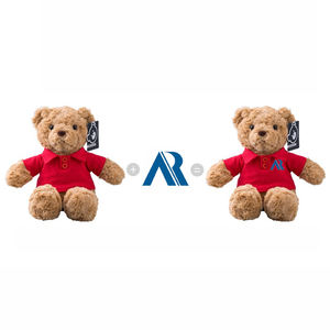 LOGO personalizzato peluche peluche peluche giocattoli carini piccolo <span class=keywords><strong>orsacchiotto</strong></span> peluche <span class=keywords><strong>felpa</strong></span> <span class=keywords><strong>con</strong></span> cappuccio in bianco PP cotone farciti regali per bambini - Product Image 4