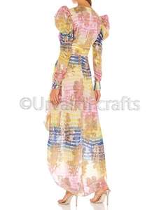 ล่าสุดการออกแบบใหม่มาถึงดอกไม้พิมพ์แขนยาวผู้หญิงสบายๆชุด Maxi - Product Image 3