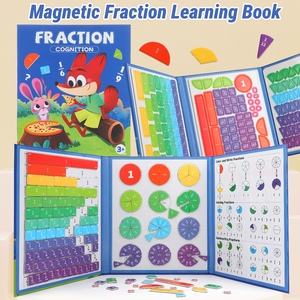 Libro Educativo <span class=keywords><strong>de</strong></span> Entrenamiento <span class=keywords><strong>de</strong></span> <span class=keywords><strong>Fracciones</strong></span> para Niños, Disco <span class=keywords><strong>de</strong></span> Descomposición <span class=keywords><strong>de</strong></span> <span class=keywords><strong>Fracciones</strong></span> Triple, Juguete Educativo <span class=keywords><strong>de</strong></span> Aprendizaje - Product Image 1