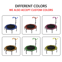 Kosten günstiges Indoor Gym Fitness Mini-Trampolin mit Griff kleines springendes Trampolin bett für Erwachsene und Kinder