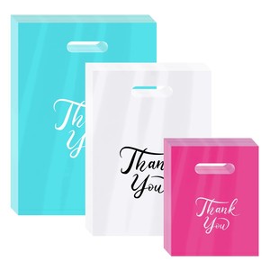Sac de shopping personnalisé YC avec nom de marque, sac d'emballage pour vêtements de boutique avec logo imprimé, sacs en plastique LDPE à poignée découpée - Product Image 3