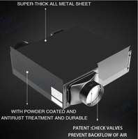 Ventilation Centrale Résidentielle : Ventilateur HRV/ERV Double Bidirectionnel pour Plafond, Silencieux, Intelligent, Efficace, Personnalisable OEM ODM
