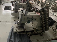 Machine à coudre industrielle à points de chaînette multi-aiguilles à grande vitesse Siruba VC008 d'occasion