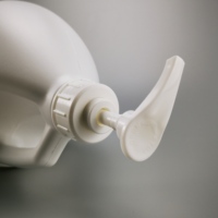 Conteneur rechargeable en plastique, 1 Litre, 2 litres, 2,5 l, 4l, bouteille blanche pour shampoing, avec capacité de 200 ml