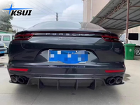 Ventes directes d'usine KSUI - Kit carrosserie Panamera 971 amélioré en fibre de carbone avec finition polie, diffuseur arrière, lèvre de pare-chocs arrière