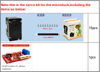 Kit Servo Microduck Feetech - Servo sans noyau TTL à bus série à faible coût 360° °   Double axe pour le projet bionique open-source Hugging Face