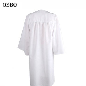 Robes de chœur en polyester blanc pour la remise des diplômes, fabriquées en Chine - Product Image 2